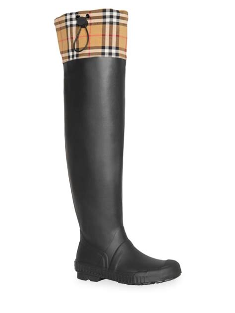 Wide Calf Comfort: Burberry Freddie Rain Boot 